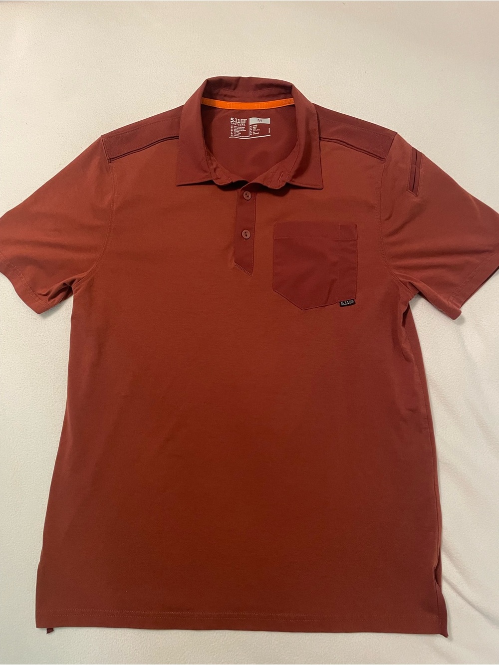 5.11 Tactical Men’s Collared Shirt Burgundy Size Medium Business Casual